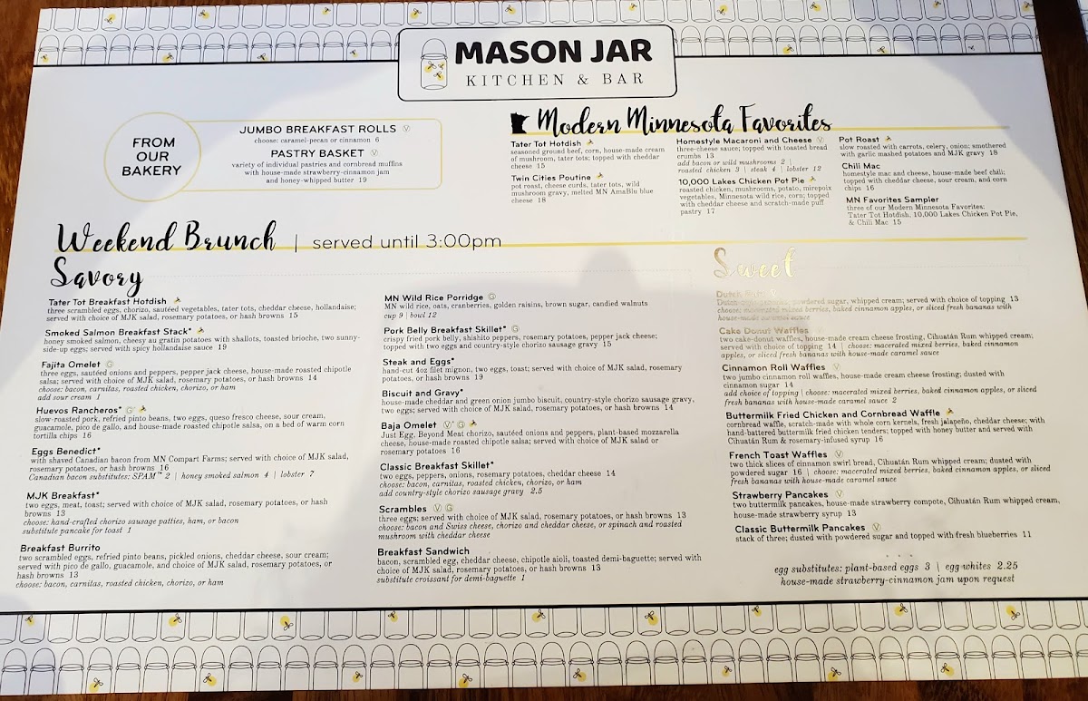 Mason Jar Kitchen & Bar Menu - Image 1